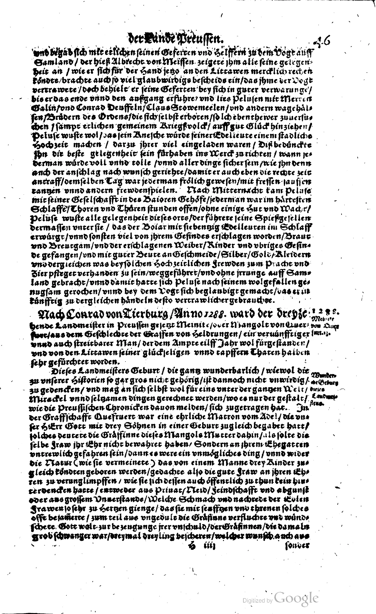 Schütz page naming Martin Galin, Conrad Deuffeln and Claus Stowemeelen in the Pelusa wedding raid